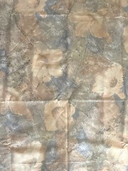 Vintage Stanley King Studio Flowers Floral Screen Print Fabric USA Almost 1 Yard
