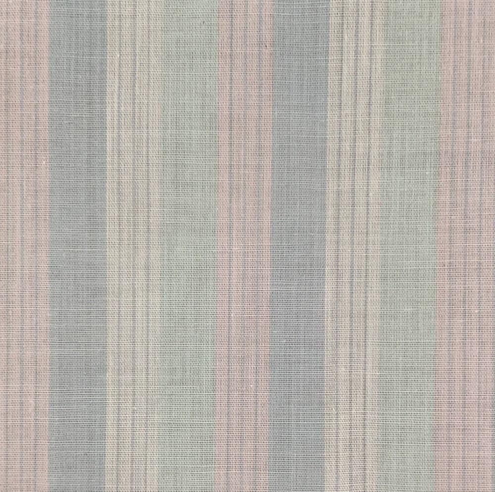 Vintage Pastel Striped Cotton Fabric 80″ x 44.5” Imperfect