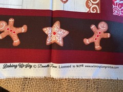 New Baking Up Joy Holiday Fabric & Placemat Kit Shabby Fabrics Wilmington Prints