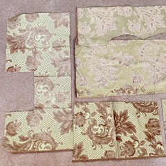 Vintage Upholstery Fabric Scrap Lot 4.5 lbs Tapestry Brocade Floral Swatches