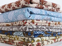 100 Pce Handmade Cotton Fabric by the Yard | Hand Block Print Fabric Scrap