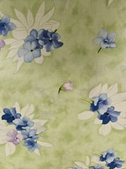 Paintbrush Studio Fabric, Cape Cod, Light Green, Floral, $8 Yd
