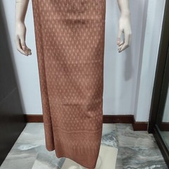Thai Antique Silk Fabric Golden Brown Hand Woven100%Pattern (For Crafting)