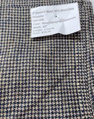 Item #58. $18.75. JP Steven’s Wool Fabric (50% Wool; 50% Polyester)