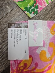 Lilly Pulitzer Lee Jofa Urchin Bimini Fabric Remnant Samples Linen Polyester