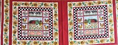 Cotton Quilt Fabric Traditions Farm Animals,Sunflowers Pillow Panel 17″ x 44″
