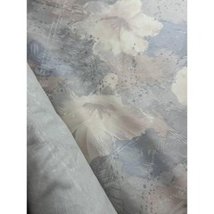 25 Yards Vtg 90’s Stanley King Margin Designs Floral Screenprinted Cotton Fabric