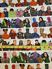 Avengers Marvel Comics famous characters cotton quilting fabric bhy x 44″ w wow
