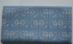 4 Yard Blue & White NO TARRIF CHARGES 100%✅Hand Block 100%Cotton Fabric KK3