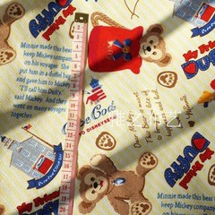 140*100cm Duffy Bear Pattern Cotton Sewing Fabric DIY Handmade Material