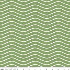 Icing Stripe in Green | Gingerbread | Riley Blake