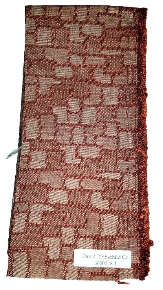 Upholstery Fabric Swatch Medium Brown w/ Medium Gray Tones 18.25″X 4″ MPN #8T