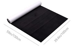 39.4in x 59in Microfiber Fabric Self-Adhesive Suede Look, Premium Synthetic Leat