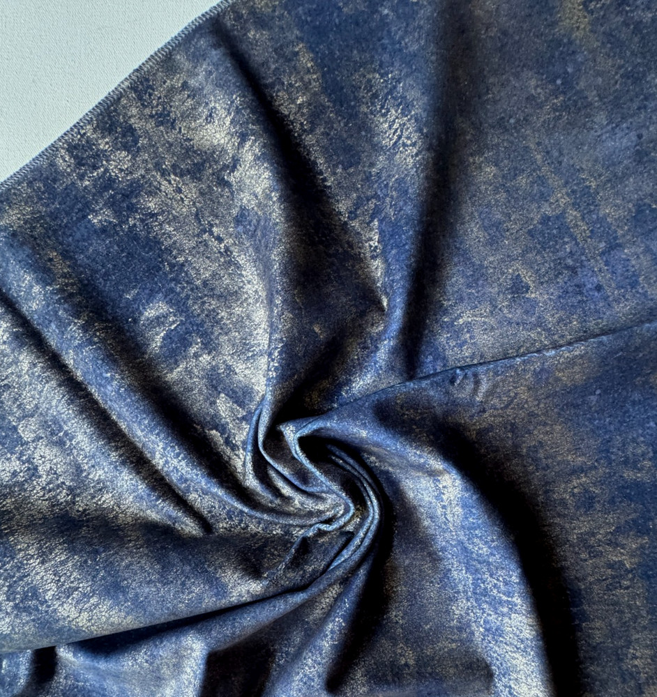 Clarke&Clarke Sontuoso Midnight Fabric Remnant 24 x 24″
