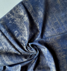 Clarke&Clarke Sontuoso Midnight Fabric Remnant 24 x 24″