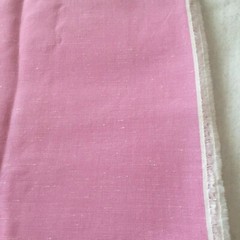 Woven polyester blend dress weight fabric pink,white threads-1 yd 20″ x 60″