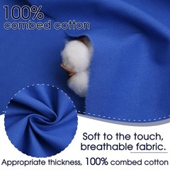 FFPDYBEST Sapphire Blue Cotton Fabric, Natural 100% 5 Yards,