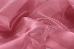 Fuchsia Crystal Organza Fabric by the Yard, Sheer Organza for Costumes and Decor