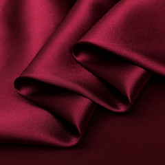 Wine Red 100% Pure Mulberry Silk Fabric by the Yard