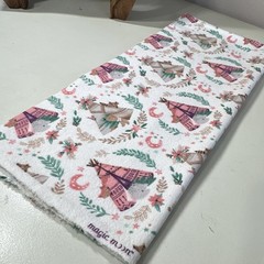 Jo-Ann Magic MJNT Cotton Flannel Fabric Brushed Boho Teepee Multicolor 34 in.