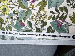 1/2 yard x 42″ Brother Sister Design Studio Floral Cotton Fabric Quilting