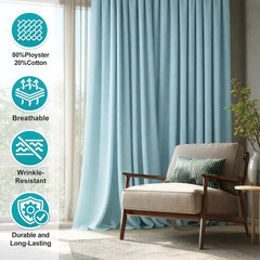 Cotton Polyester Broadcloth Fabric 57″ Wide by the Yard Soft, Lightweight & Brea