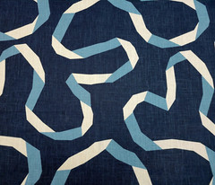 Vento Ribbon in Admiral BTY Robert Allen Dwell Studios 55% Linen 45% Rayon 54″ W