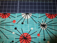 1 Yard New Cotton Fabric Atomic by Michael Miller in Turquoise