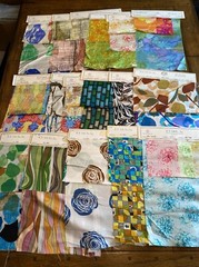 LOT (33) Surah Silk Sample A. L. Apsco Fabrics COLORFUL Kanebo VTG -U Get All 33