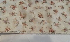 Flower Fairies Rose & Hubble Cicely Mary Barker Quilting Sewing Fabric 2 Yards