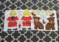 Vintage Buster Brown & Tige Cut and Sew Doll Pillow Templet 1974 Textiles 18×43