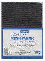 ByAnnie Black Lightweight Mesh Fabric 45 x 137cm (18 x 54″)
