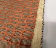 Zimmer & Rohde Epingle Crackle Velvet Upholstery Fabric- Raku / Spice 0.50 yd