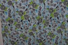 Vintage Flour Feed Sack Material Multicolor Floral Design Still Sewn