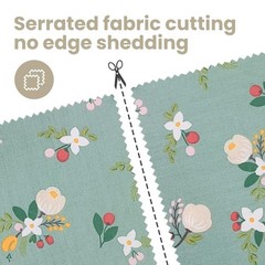 10 PCS 18×20 Inch Green Floral Cotton Fat Quarters Precut Quilting Fabric
