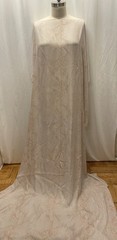 100% French Silk Georgette Python Snake Skin Blush Pink Fabric By The Yard 46″ W
