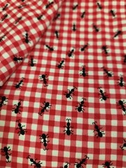 Watermelon Picnic Summer Ants Applique Quilting fabric 100 cotton by 1/2 yard
