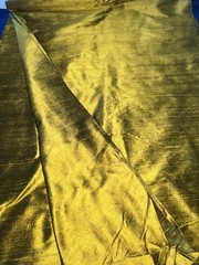 3.6 Yds Silk Shantung Dupioni Gold Fabric