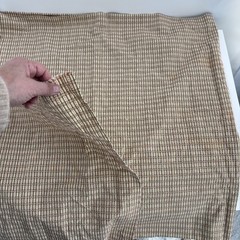 Woven Check Fabric Yardage Stripe Border Rustic Farmhouse Textile Decor 55×1 Yd