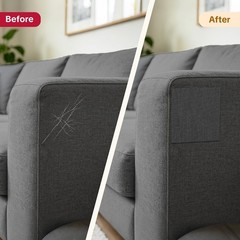 Linen Furniture Sofa Repair Tape 5×80 inch Self Adhesive Black Fabric Tape