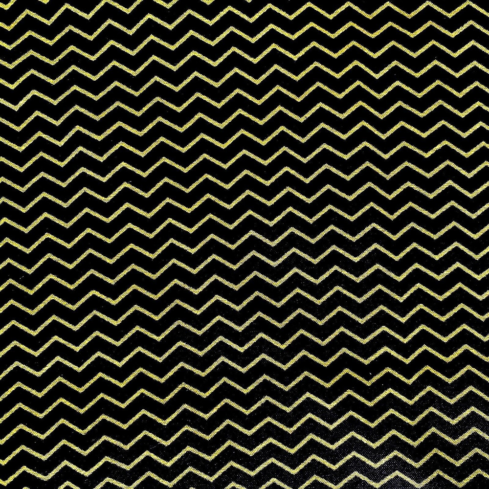 3 YARDS NEW CHEVRON PRINT Fabric Green and Black Quilting Crafts Home Decor