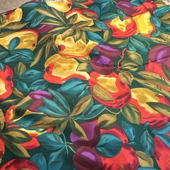 The Alexander Henry Collection Fruit & Leaves Print Fabric 3 yards 30 inches