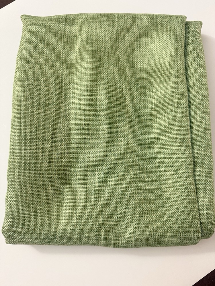 Upholstery Green Fabric 2 Cuts 38×50 in Each (2.8 Yards Total) Linen Look New