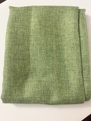 Upholstery Green Fabric 2 Cuts 38×50 in Each (2.8 Yards Total) Linen Look New