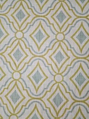 Geometric Upholstery Fabric Green Diamond Trellis Pattern Home Decor Drapery