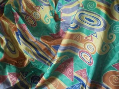 6 Yards 64 In Fabric Kravet Contract Swirl Abstract Multi Color Orange Blue Gold