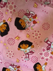 Dora the Explorer Licensed Cotton Fabric Springs Creative Pink 2 Yds Quilting