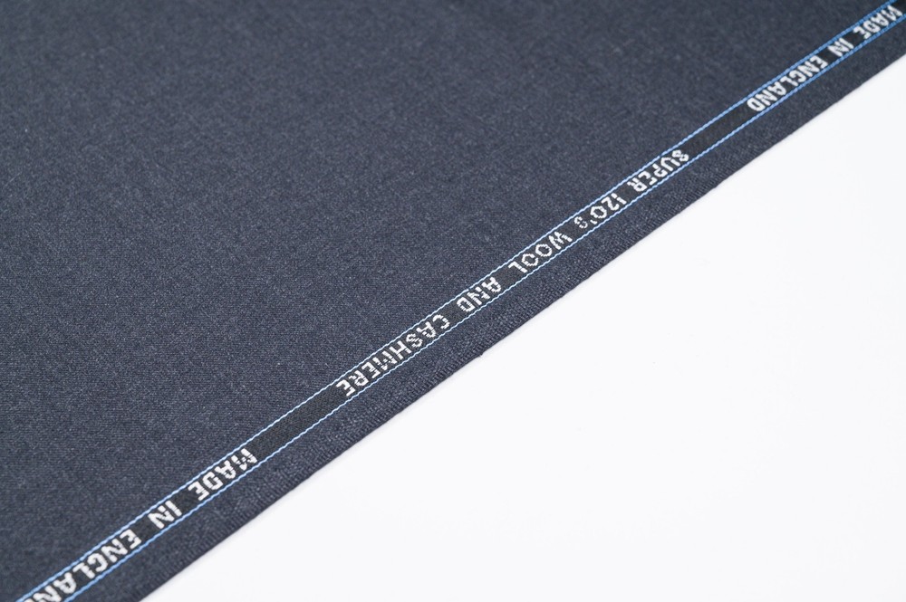 Vintage Super 120’s Wool & Cashmere 3m Made in England Anthracite Grey