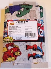 MARVEL COMICS ONE YARD CUT FABRIC 100% COTTON 36”x44” NEW IN PACKAGE