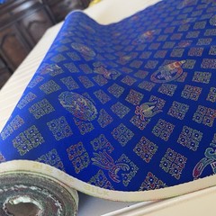 SILK BLUE FABRIC 10 Yards x 23 Inches Wide or 360 Inches x 23 Wide